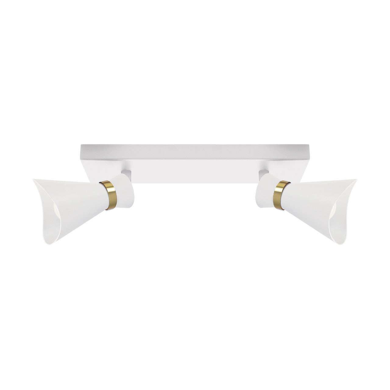 Lampa sufitowa wisząca Loreta biało-złota 2xE14x35W reflektory wym: 19,5 x 26 x 7,8 cm aluminium Struhm