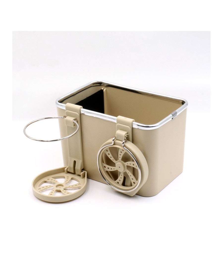 Trade Shop - Organizer Per Bracciolo Universale Portaoggetti Per Auto Con Porta Bicchieri - - 4