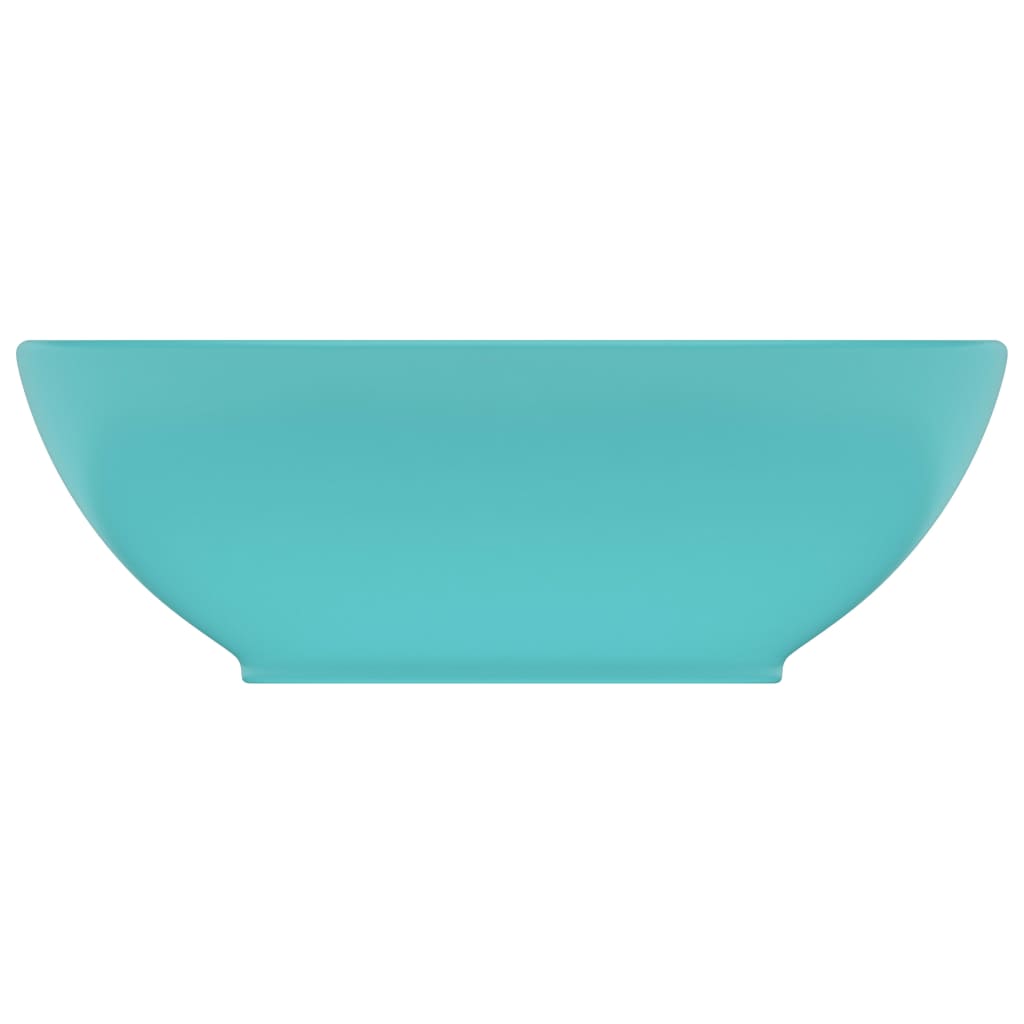 Maison Exclusive - Lavandino Lusso Ovale Verde CMaison Exclusive - aro Opaco 40x33 cm in Ceramica - 3