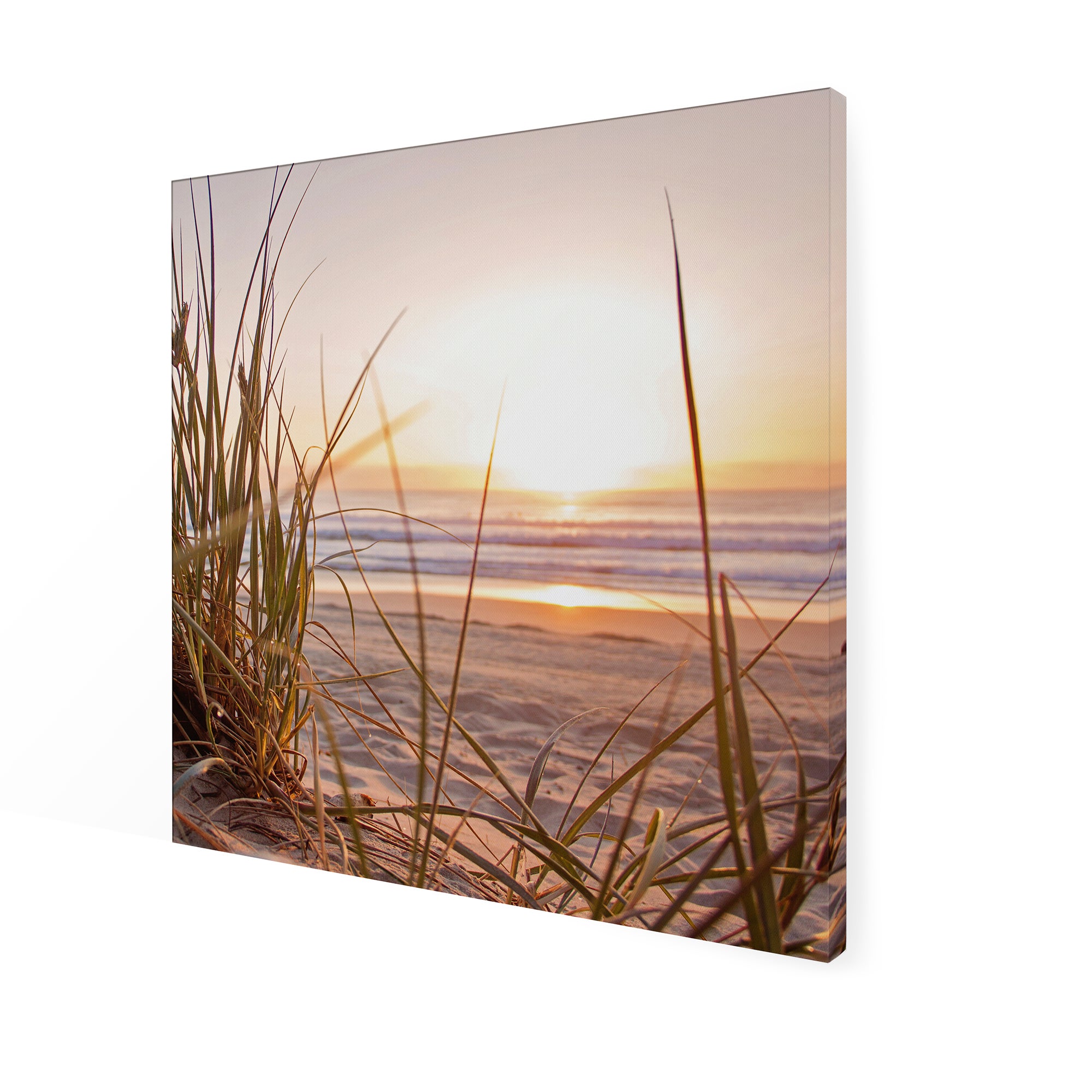Poster de jardin Lever de soleil dans les dunes 50 x 50cm Multicolore - 3