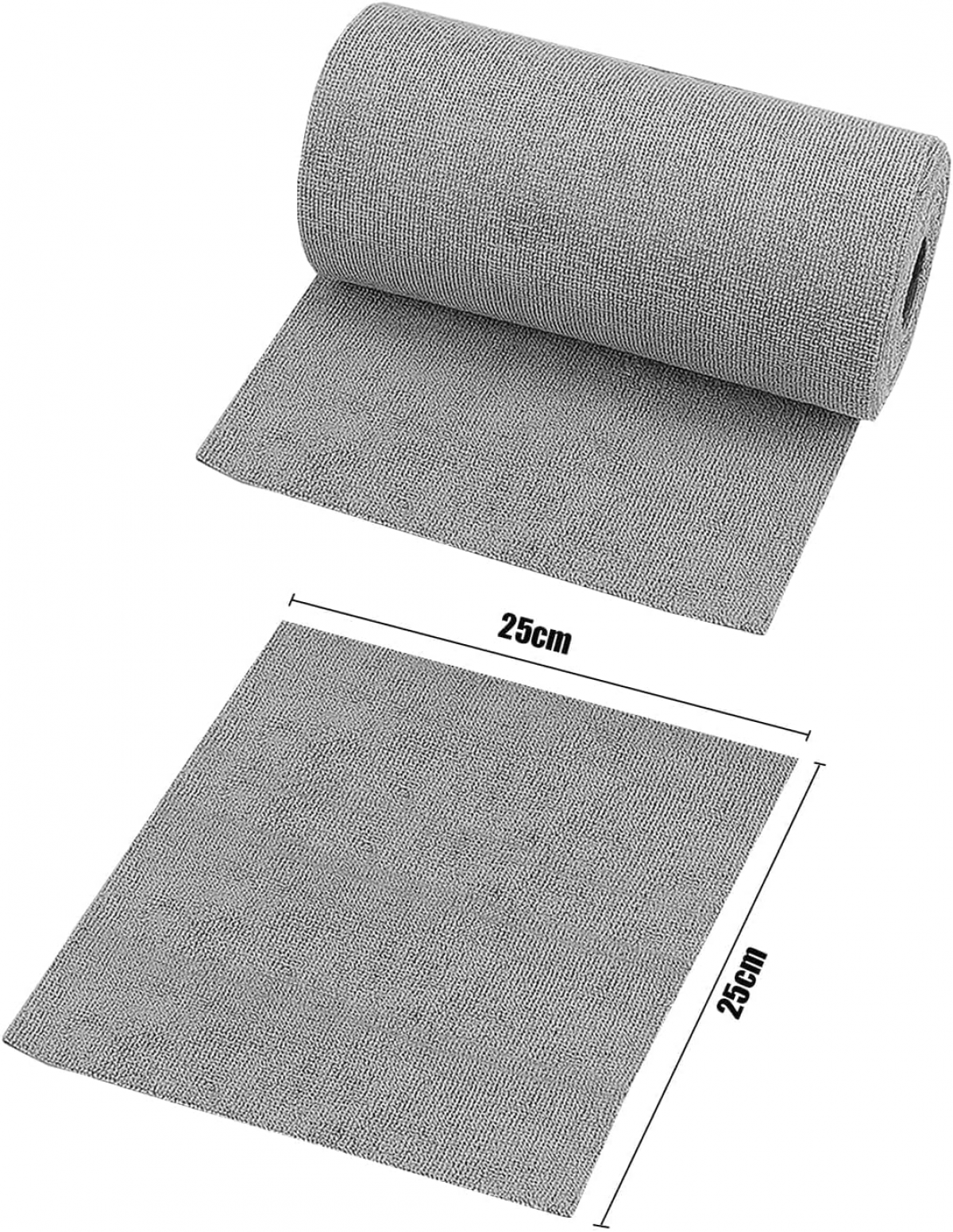 20 pièces Chiffons de Nettoyage en Microfibre réutilisables - 25 x 25 cm - Chiffons de Nettoyage Déchirables - pour la Cuisine, la Voiture, la fenêtre - 2