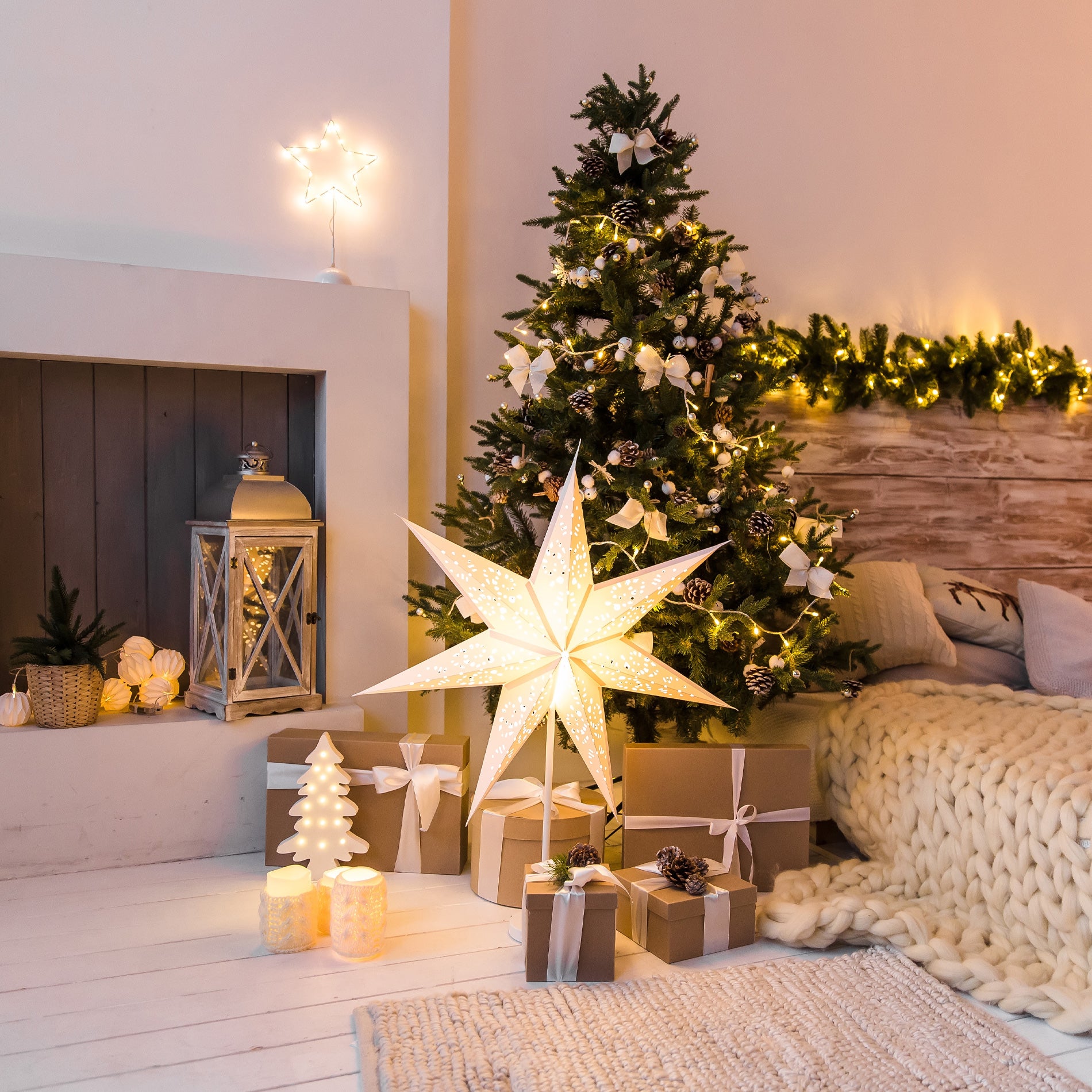 Arbre de Noël artificiel Rebecca Mobili vert réaliste 240 cm Super épais 1300 branches - 2