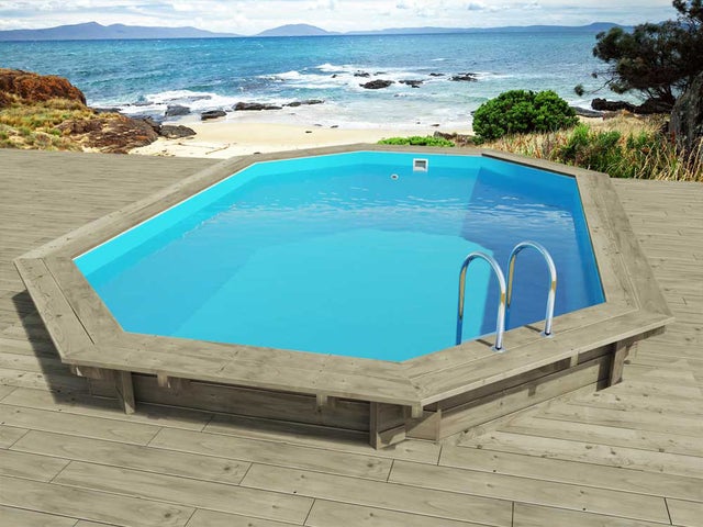 Piscine hors sol bois, Florida 145, 6.57 x 4.57 x 1.45 m