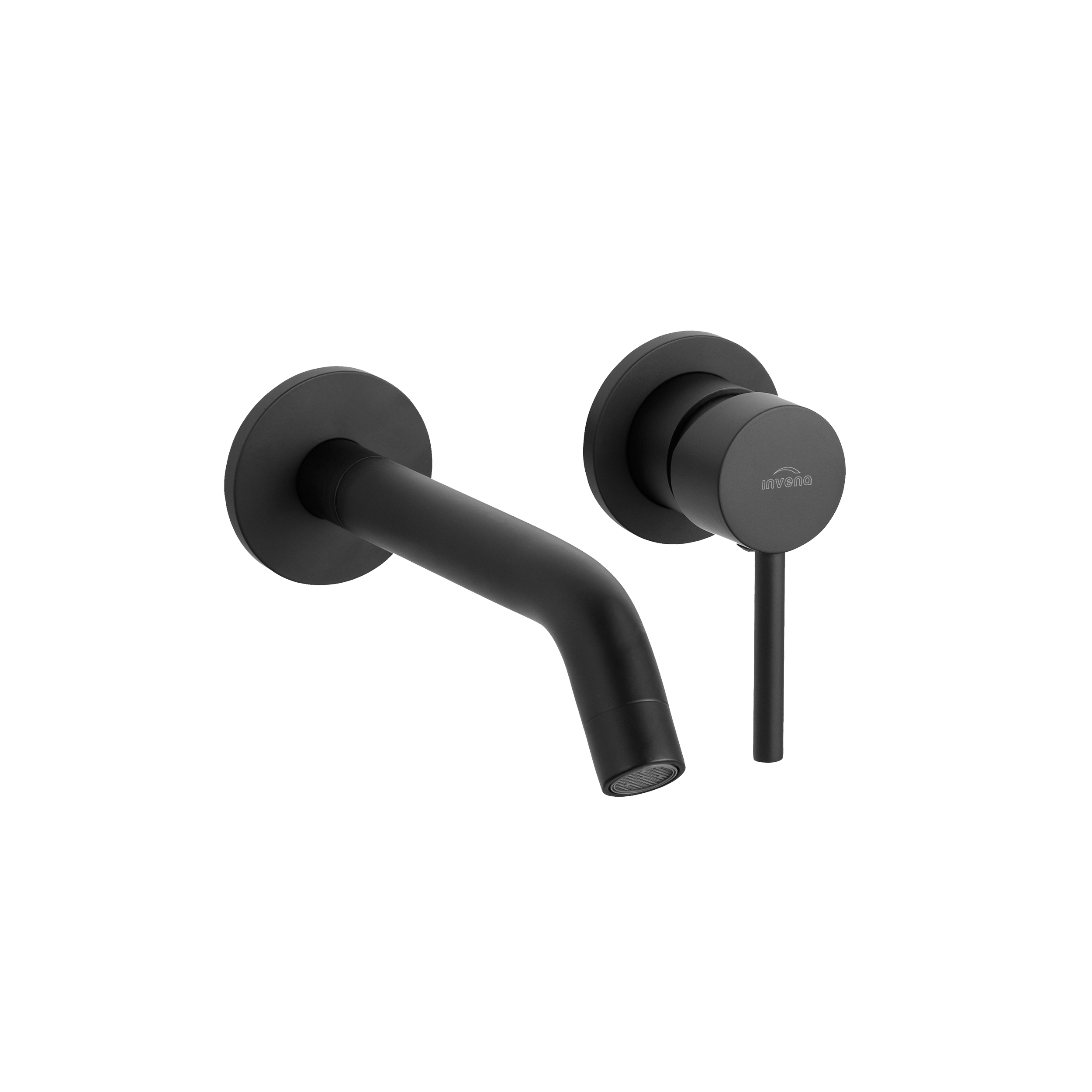 Bateria Umywalkowa Łazienkowa Podtynkowa Jednouchwytowa Czarna Invena Dafni