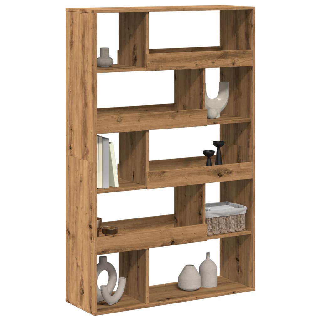 Bibliothèque pour Séjour en Bois Marron H. 33 x l. 100 x P. 33 cm - 3