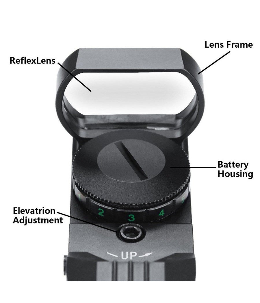 Trade Shop - Mirino Olografico Di Precisione Per Fucile Ottica Con Reticolo Rosso E Verde - - 6