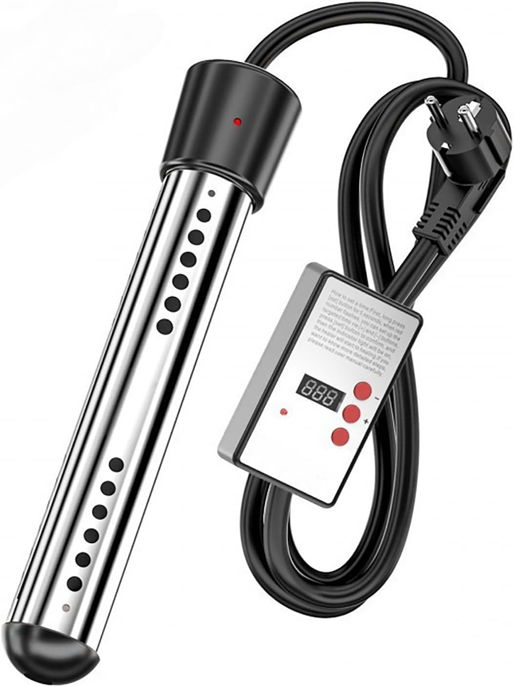 Przepływowy elektryczny podgrzewacz wody do łazienki i prysznica, z inteligentnym timerem, kompaktowy, bez zbiornikowy podgrzewacz wody o mocy 3000 W