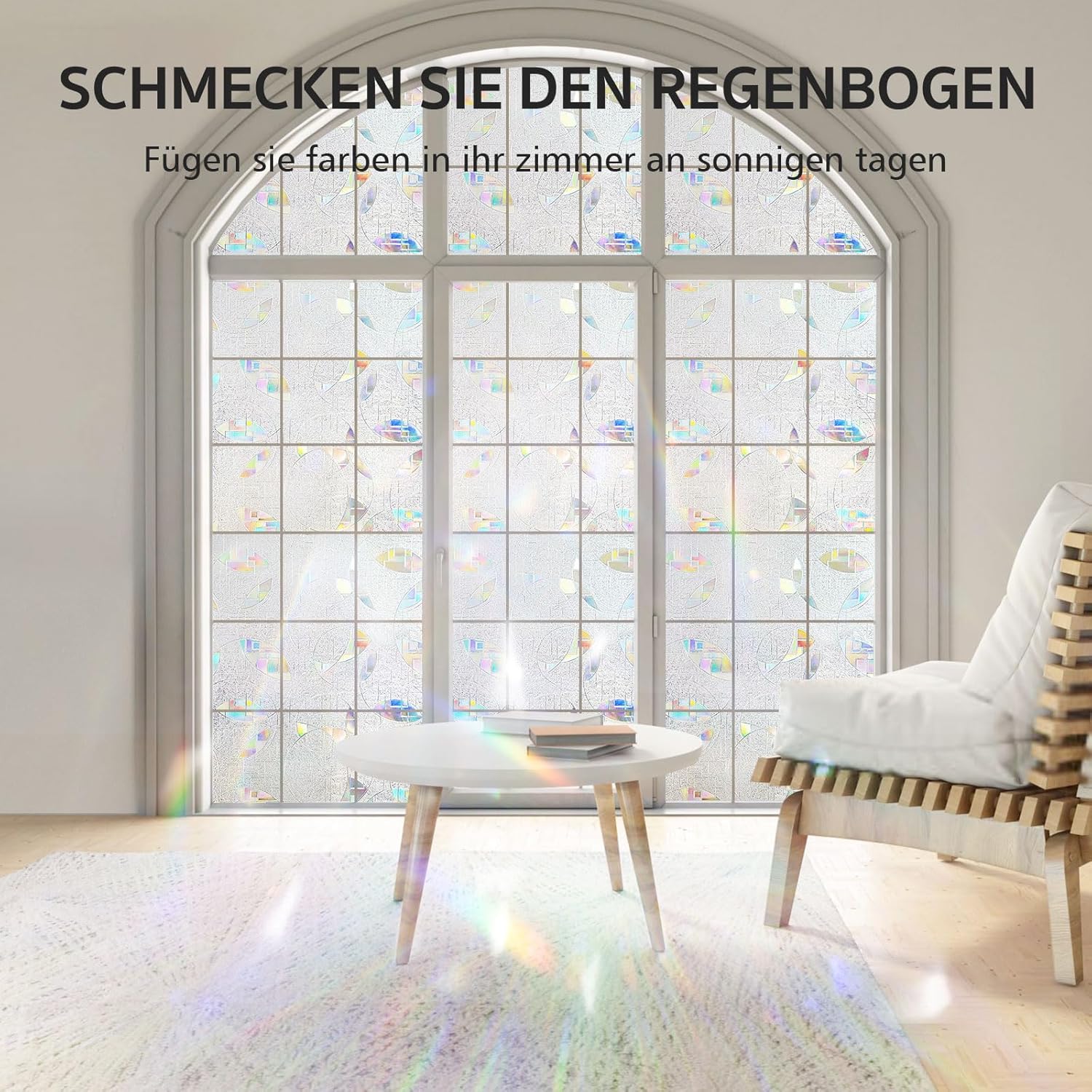 Film Pour Fenêtre Décoratif, Autocollant Arc-en-Ciel Vert, 43x100cm, Anti-Humidité, Pour Sanitaire, WC, Douche, Baie Vitrée, Rénovation | Leroy Merlin