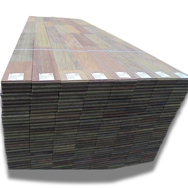 Terrasse extérieure en bois d'ipé 20x135x2200 mm (10 m2) finger joint