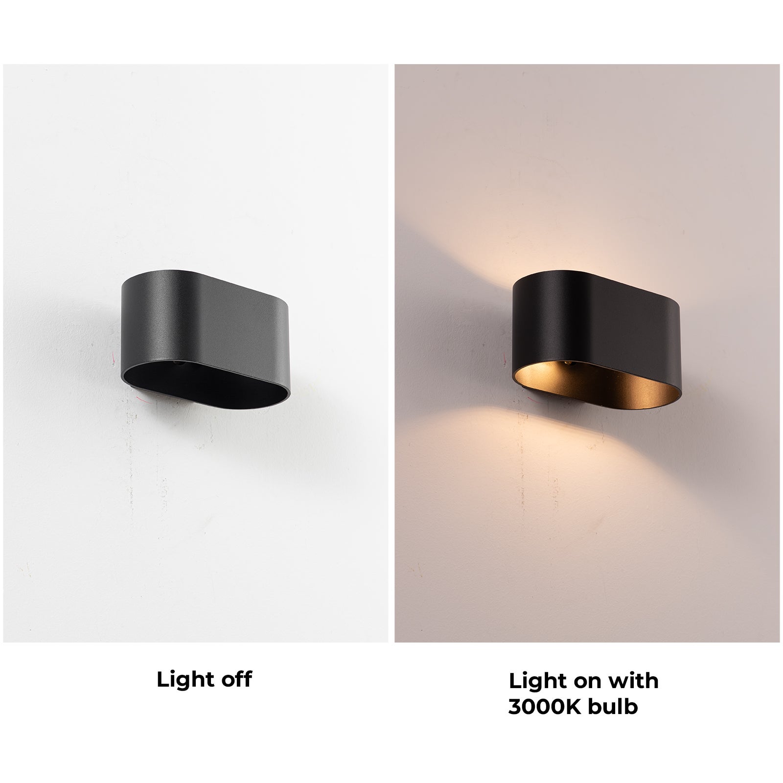 Aplique de pared interior de aluminio negro con iluminación arriba y abajo, casquillo G9 (bombilla no incluida) - 7