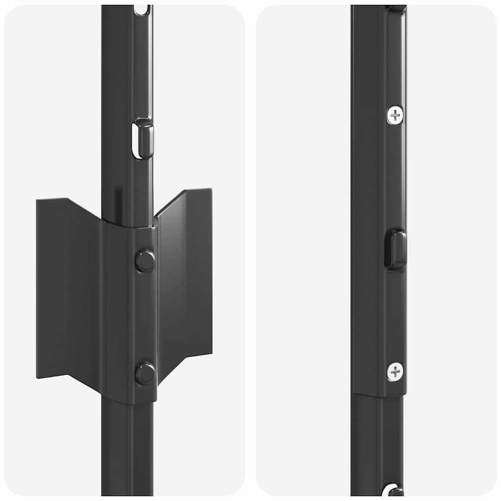 vidaXL Poteau de clôture. 5 pcs Gris 160 cm Acier - 6