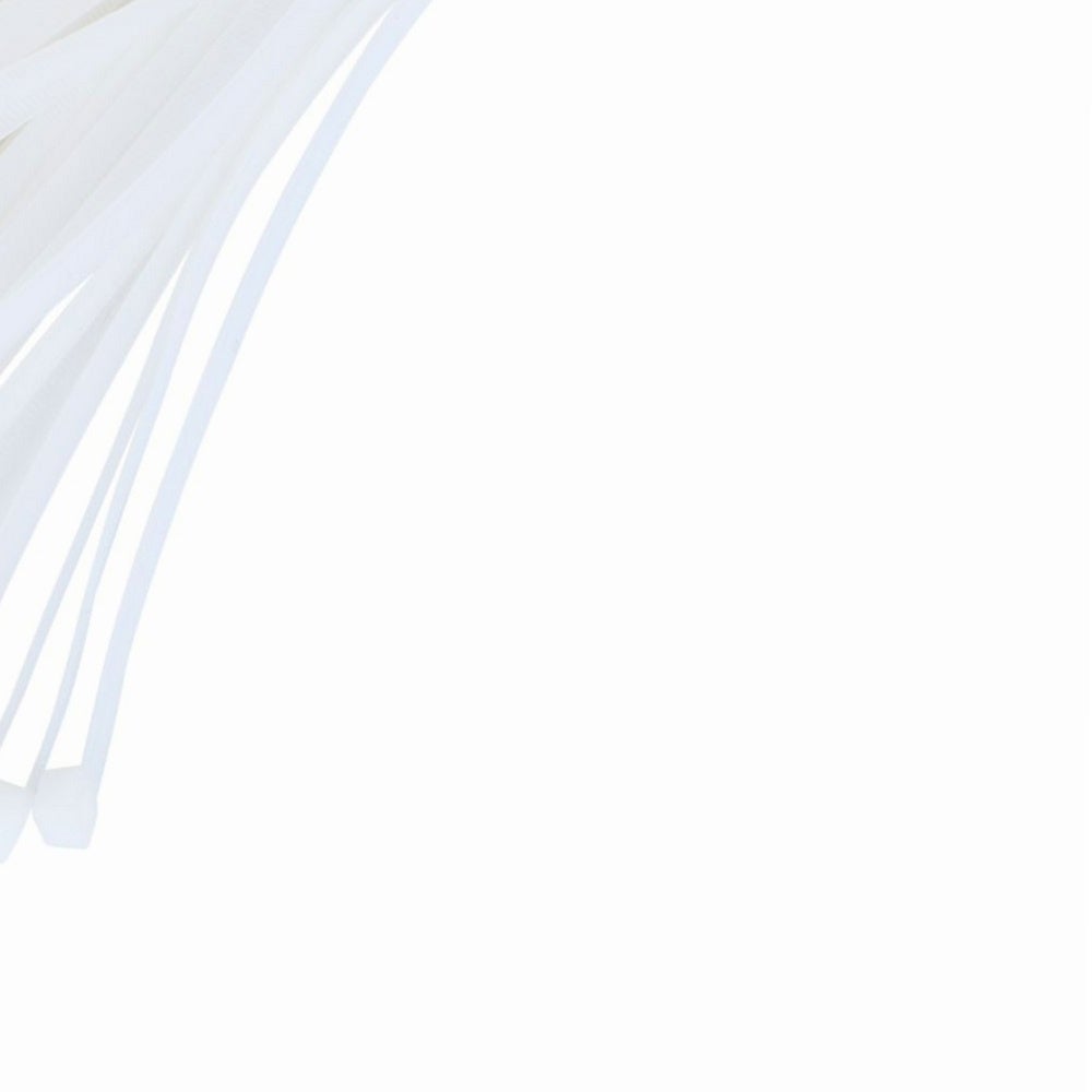 Collier rapide blanc lot de 100 colliers 300 x 4,8 mm - 8