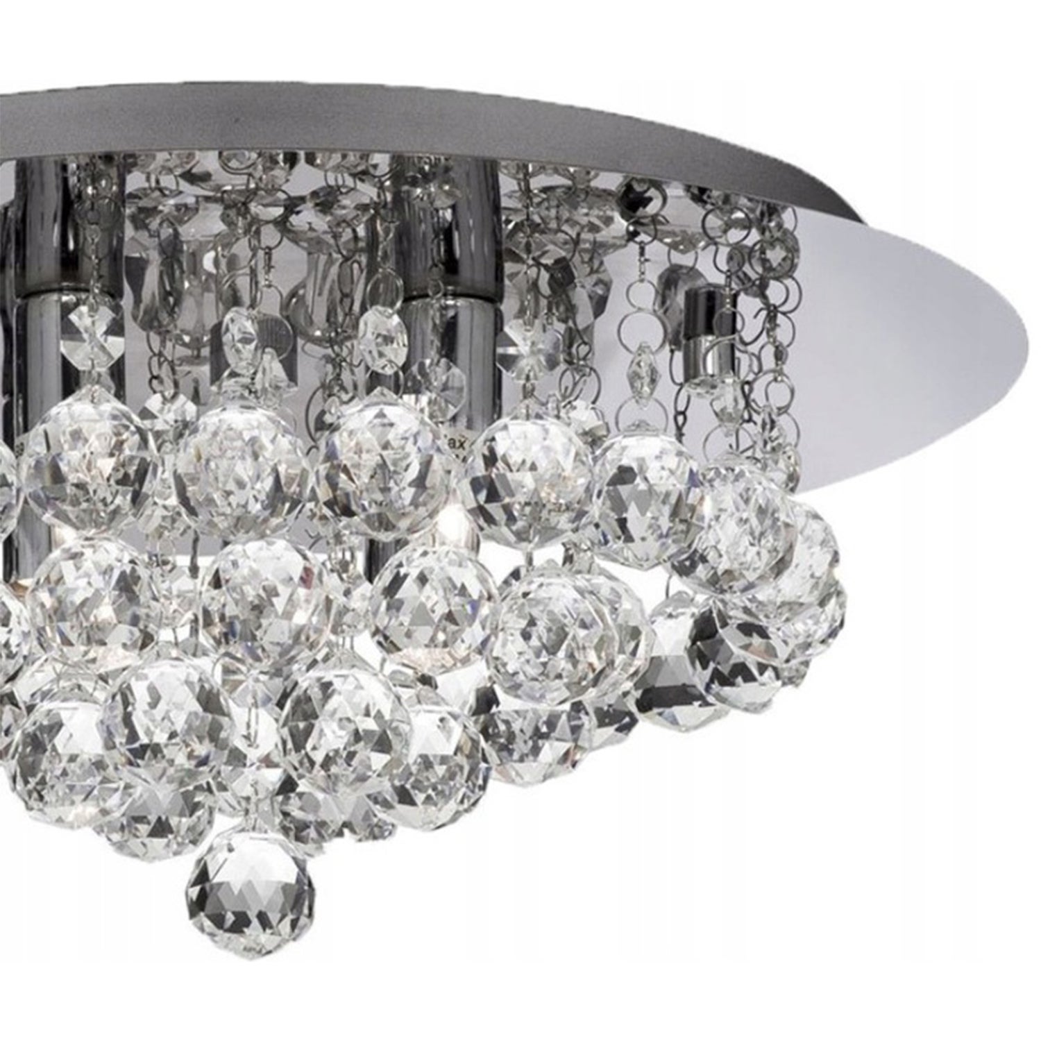 Lampa Sufitowa Wisząca Kryształowa Toolight App403-C Crystal Szary