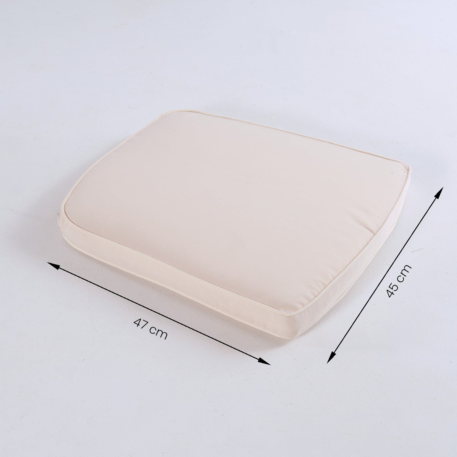 Pack de 2 cojines para sillas de jardín curvadas color beige, ajuste ergonómico 45x47 cm - 7