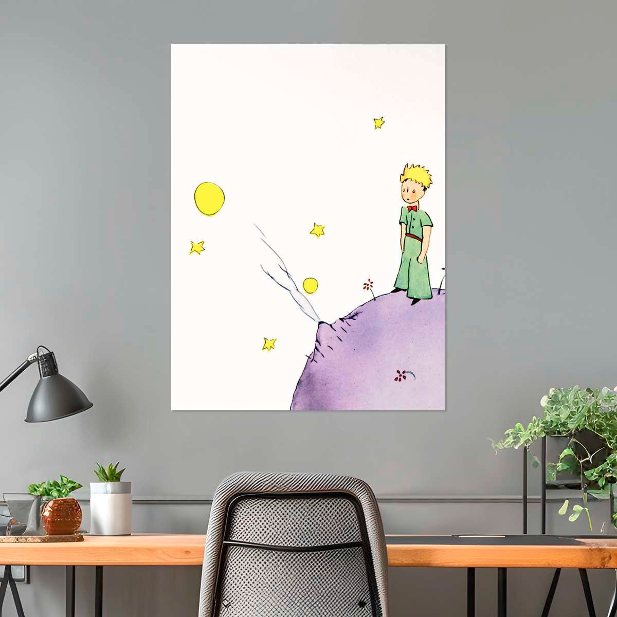 Affiche Petit Prince III, Antoine De Saint-Exupéry (impression sur papier, 40x30 cm, sans cadre) - 3