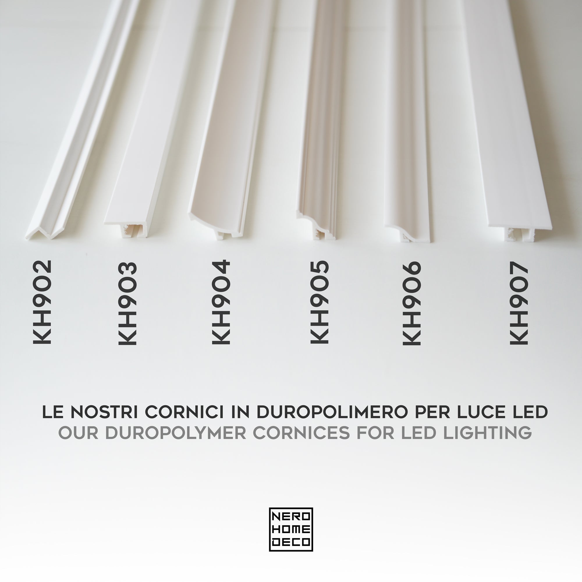 Cornice Per LED Soffitto 2 Metri - Veletta Illuminazione Indiretta, Duropolimero, Bianco - Foto 9