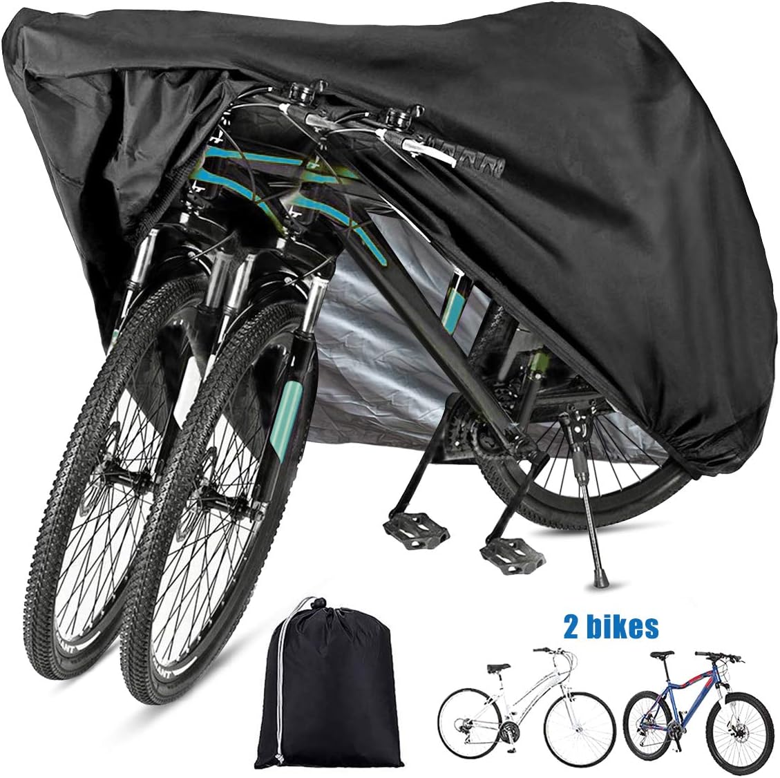 Comnova Housse de vélo pour 3 vélos – Housses de vélo d'extérieur pour 3 vélos stationnaires Comnova Housse de vélo pour 3 vélos – Housses de vélo d'extérieur pour 3 vélos stationnaires
