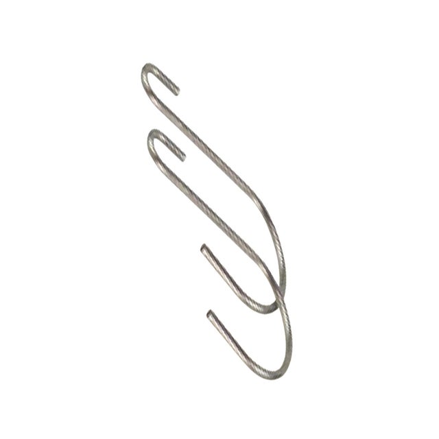 Crochets utilitaires en S ROULOR 5375 lot de 2 métal argenté
