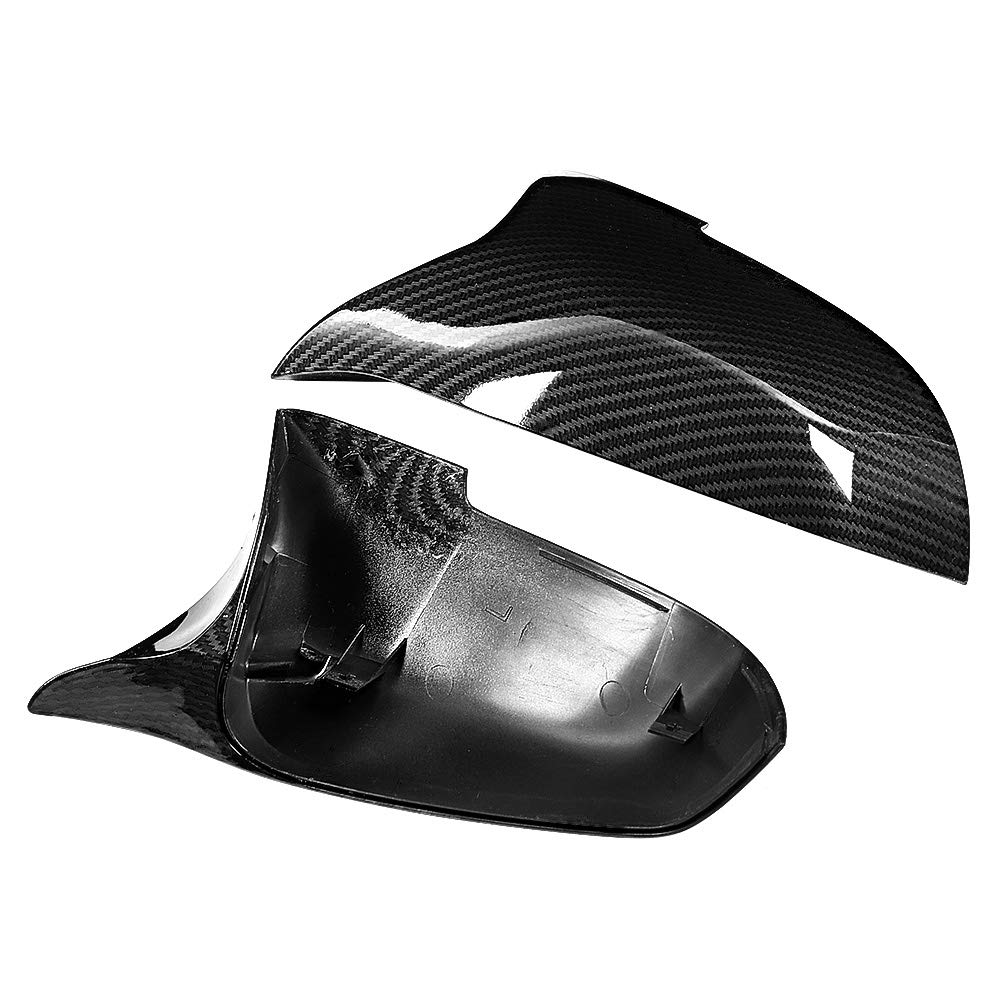 Copertura specchietto retrovisore in fibra di carbonio, accessorio in stile fibra di carbonio adatto per Serie 5 F10 F11 2014-2016 - 2