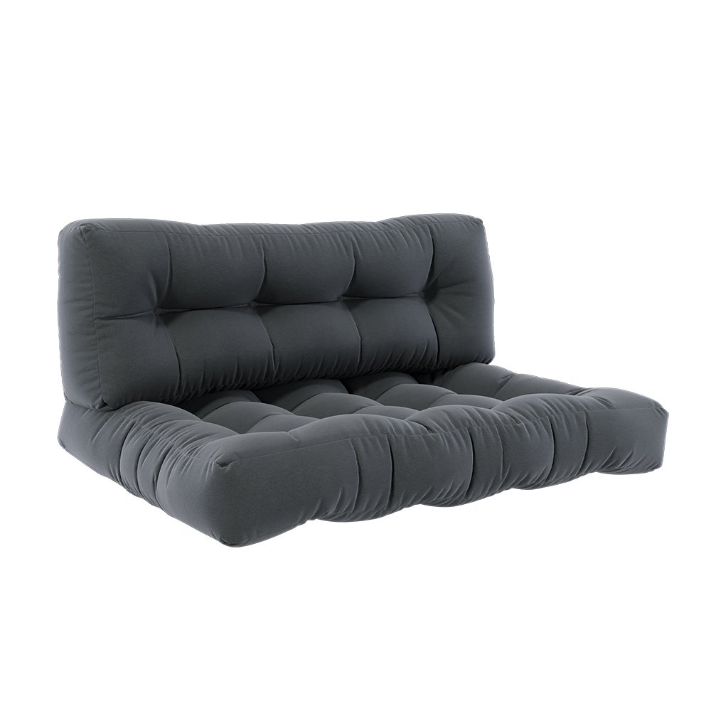 Vicco Zestaw poduszek z palet Flocken, Antracyt, 120 x 80 cm 2 części