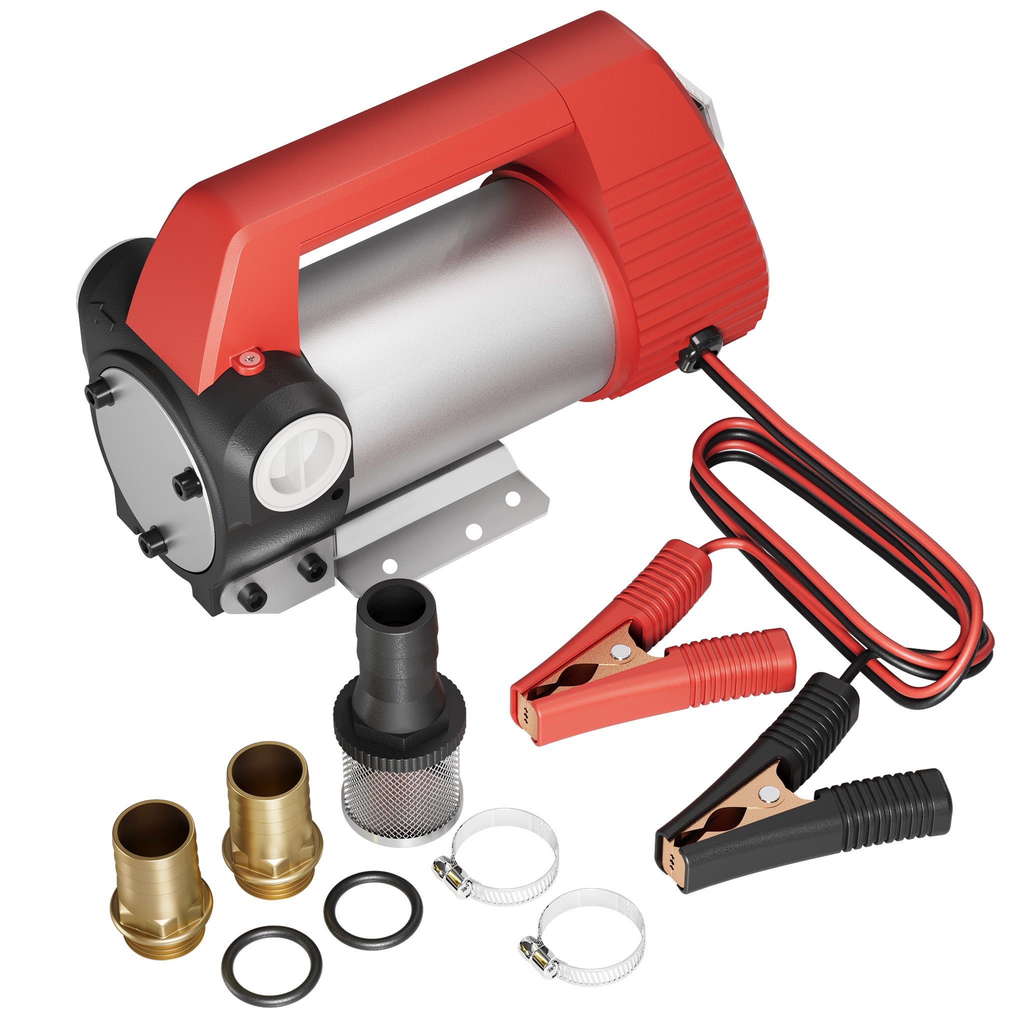 Wiltec Pompe D'aspiration à Fuel Diesel Auto-amorçante – 12 V