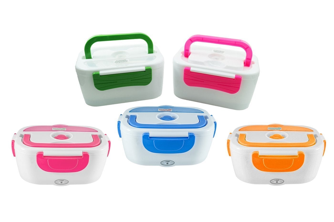 Cello Newton Lunch Box Elettrico, Grigio, 3 Contenitori In Acciaio, Riscalda Il Cibo In 30 Minuti