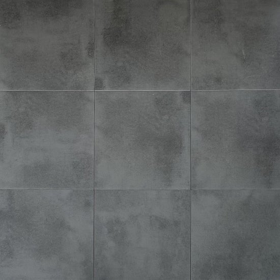 Lot de 2 Dalles de terrasse en grès cérame Triest Anthracite - 60 x 60 x 2 cm - C-NEGOCE - 2