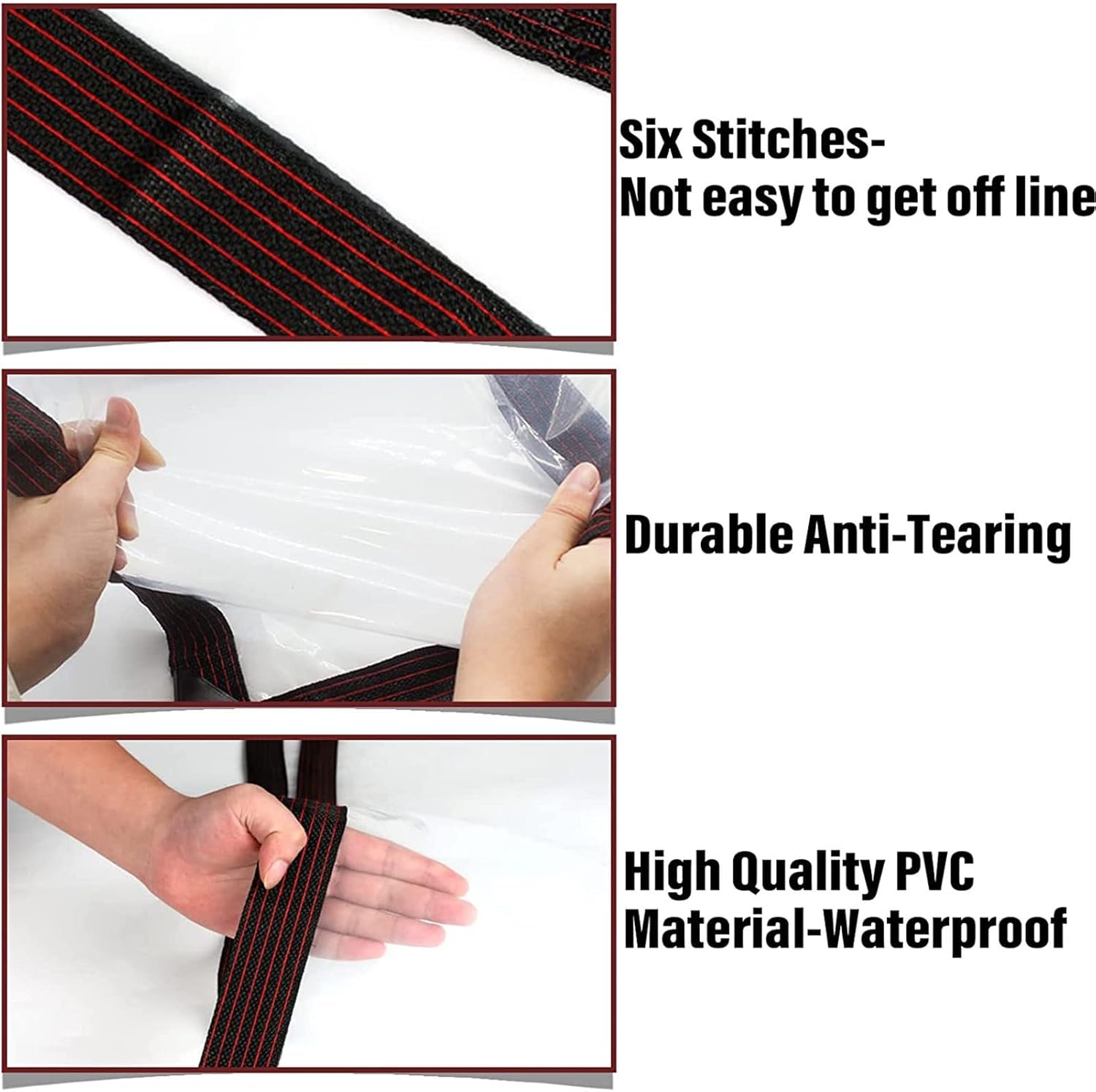 Bâche Transparente Imperméable 3x3M - Toile d'Protection Multi-Usages avec Œillets - Anti-Pluie, Isolante, Anti-Froid et Anti-Poussière (0.12mm) - 5