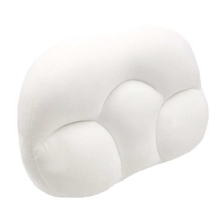 Outfany Cozycloud Cuscino Cervicale Memory Foam – 48x74 Cm, Traspirante, Ergonomico, Lavabile, Grigio/Bianco, Peso 1000g