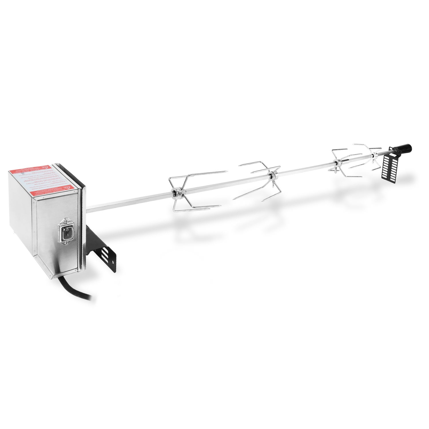 Girarrosto Elettrico Per Barbecue - Spiedo In Acciaio Inox, Motore 220V-240V, Con 2 Aghi, Per Grill A Gas - Foto 9