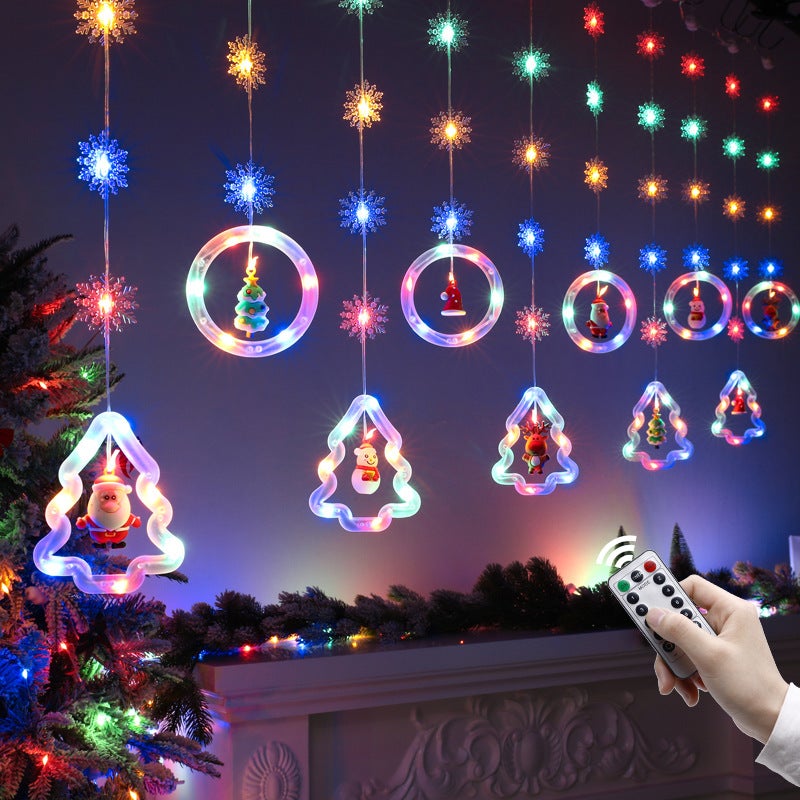 Luci Di Natale A LED Da 3m Con Babbo Natale Che Scala | 8 Modalità Di Illuminazione, Alimentazione USB, Impermeabili Per Esterni | Decorazione Natalizia Per Albero E Casa - 2