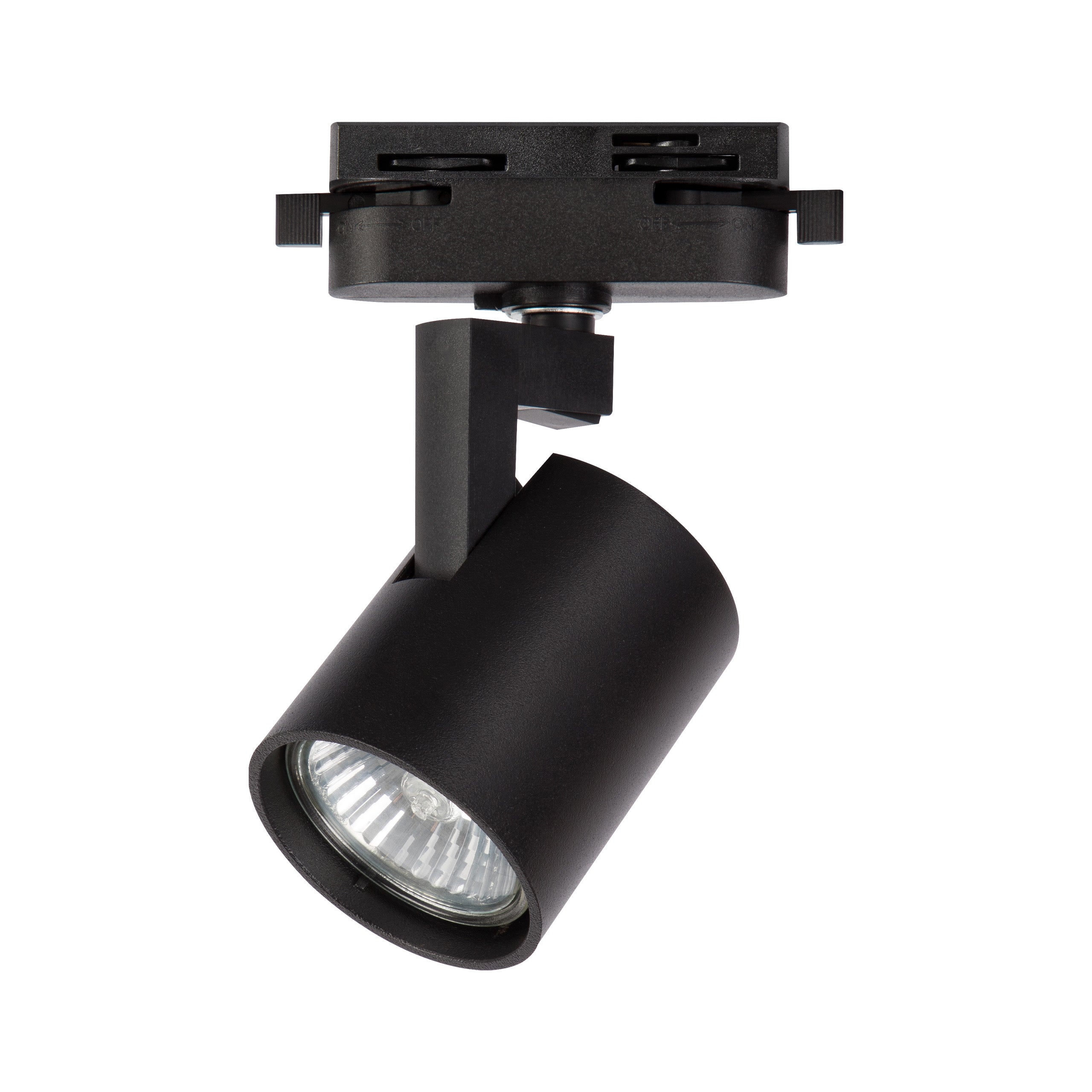 Reflektor szynowy GU10 LED 1-fazowy Ø55mm regulowany aluminiowy czarny XUDO