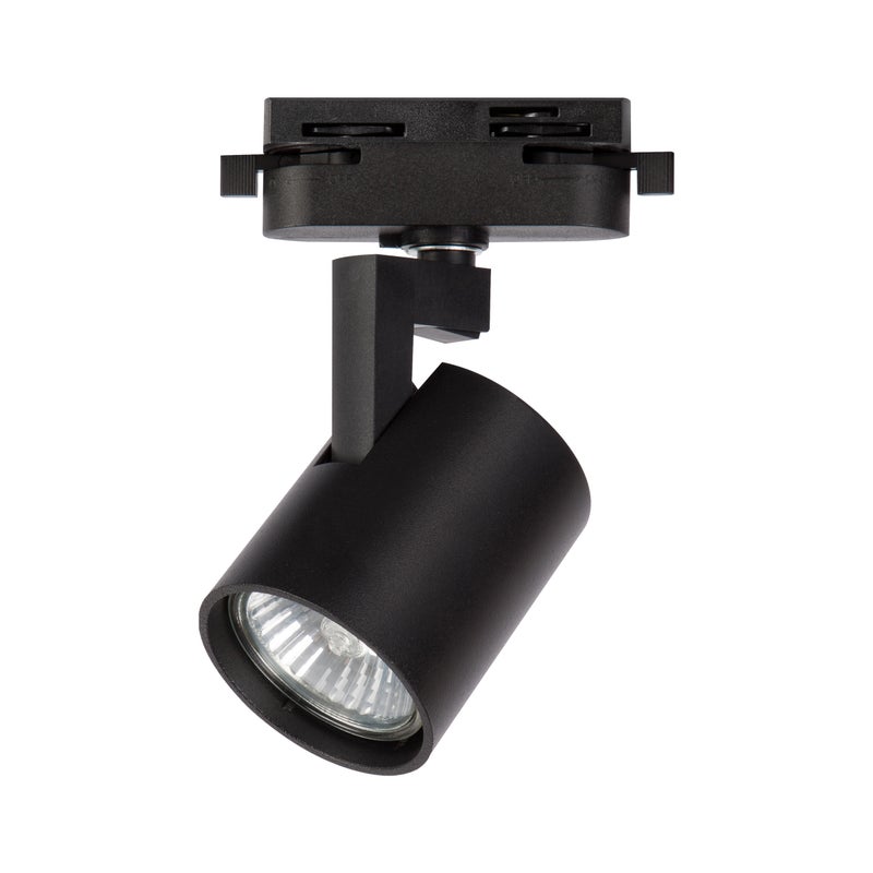 Reflektor szynowy GU10 LED 1-fazowy Ø55mm regulowany aluminiowy czarny XUDO