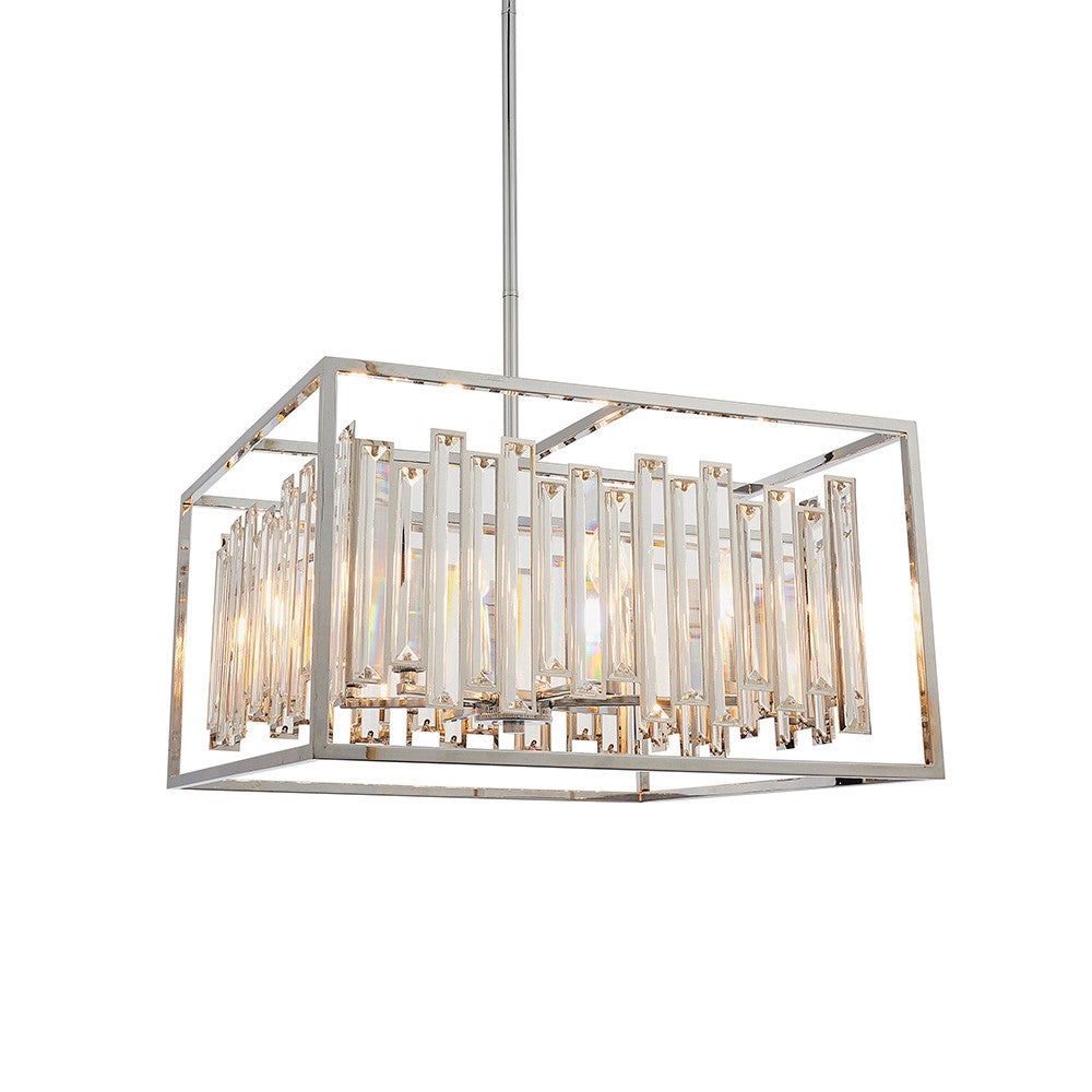 Lampa wisząca ACADIA chromowana 6xE14x15W metal wym:111x53x53cm IP20 Endon