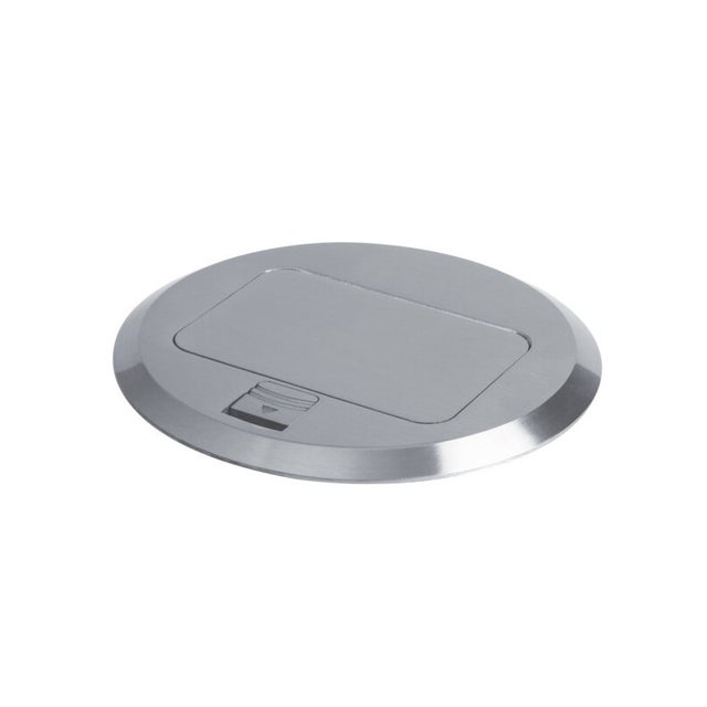 Alloggiamento del pavimento BIURO - Metallo - 3 moduli - 150mm x 90mm - 250V AC - 16A - Classe I - IP20
