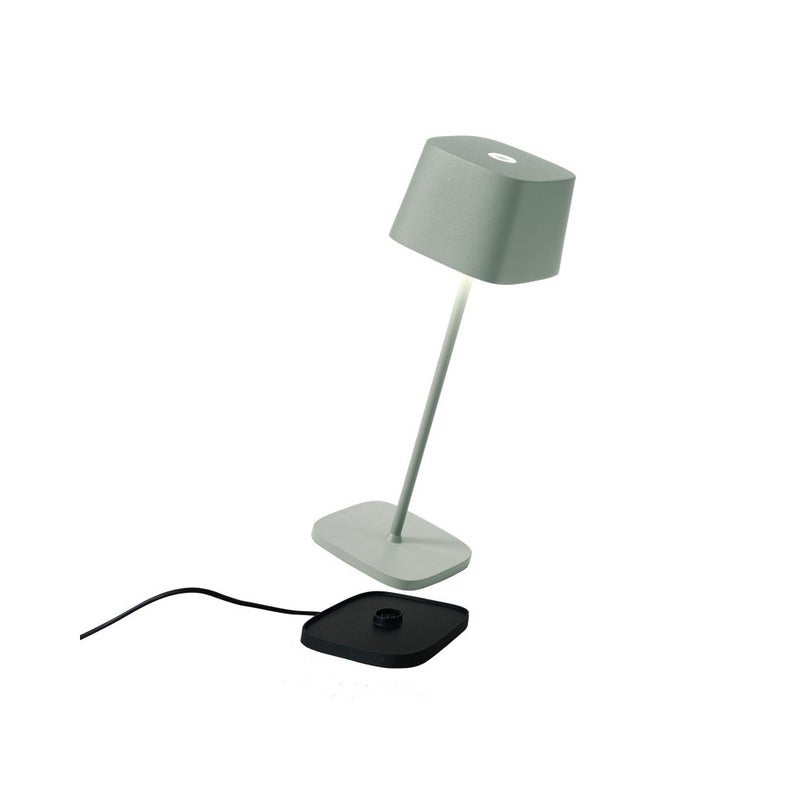 Zdjęcia - Lampa stołowa Zafferano LED Ofelia Pro Sage, akumulatorowa i ściemnialna - 2200-2700-3000K - maksymalna moc 9 godzin