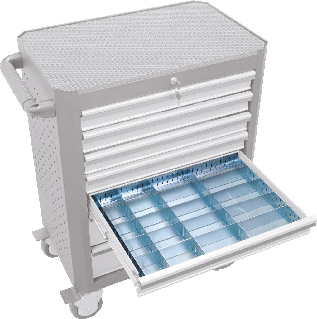 KS TOOLS Jeu de compartiments pour tiroir, 23 pcs - 2