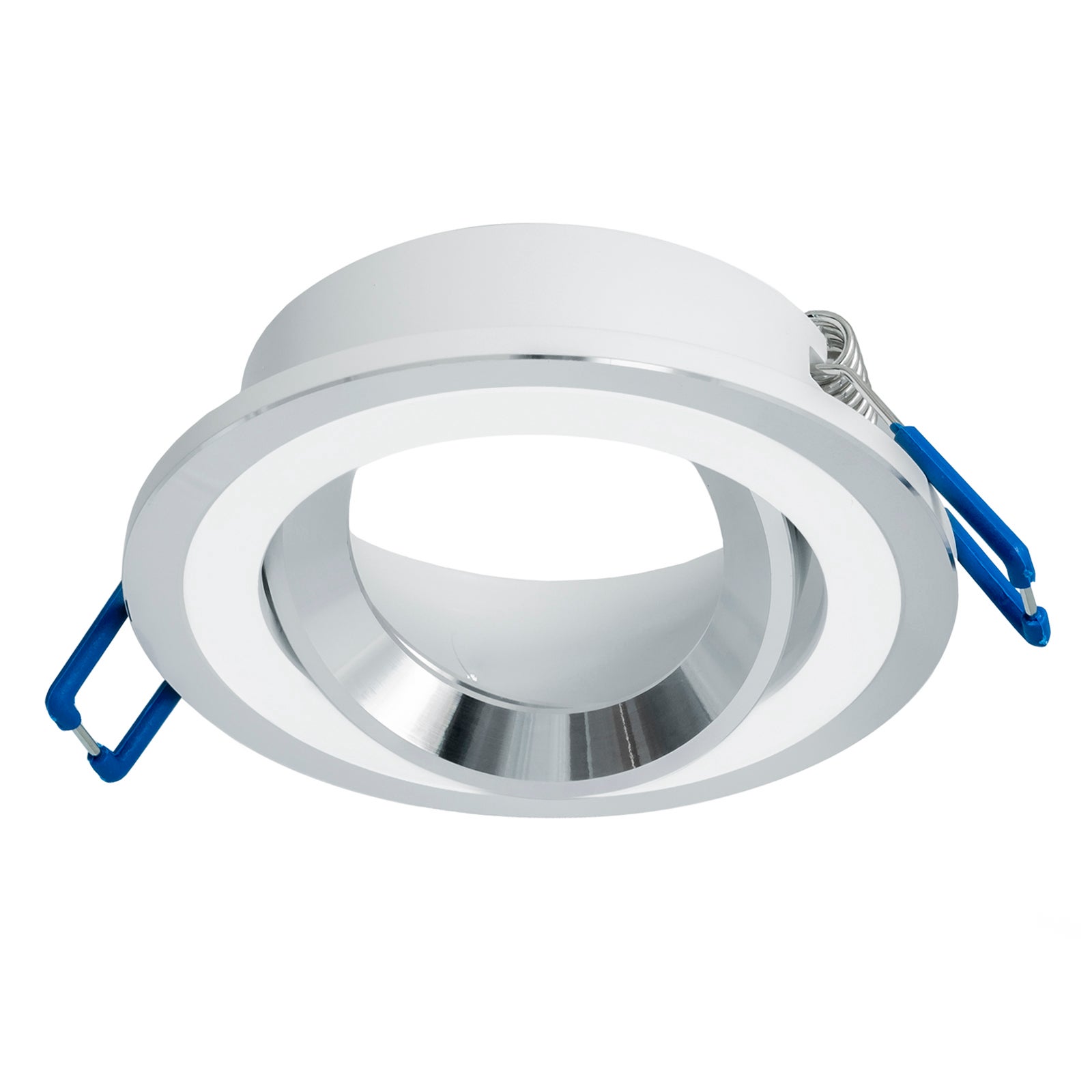 Spot LED 8W GU10 moderne rond encastré 7cm lumière blanche argentée réglable plafonnier vitrine 230V LIGHT 6000K - 2