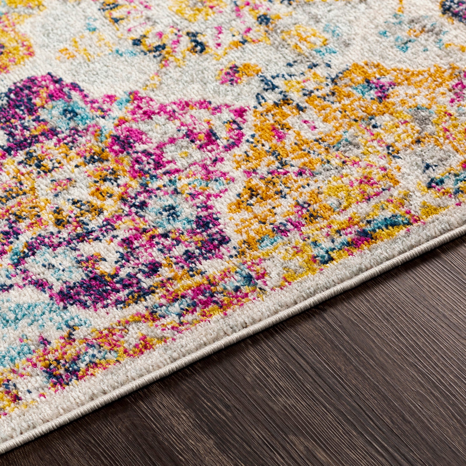 LIVABLISS Tapis Rond Vintage Oriental Multicolore/Orange Ø 160 - 3