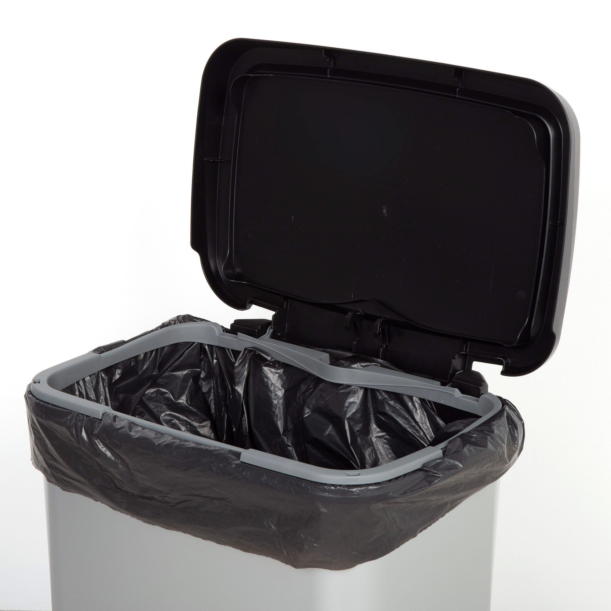 Curver Cubo de basura Compatta 25L metalizado - 5
