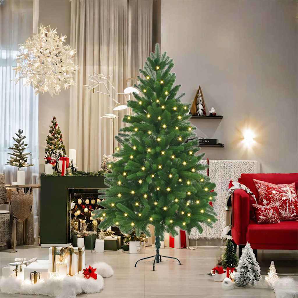 Choinka z 300 diodami LED z podstawą Zielony 180 cm PE vidaXL