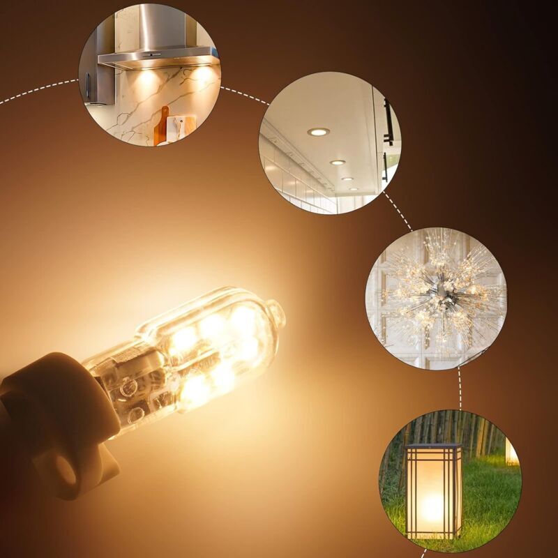 G4 LED 1.5W Ampoule, 120LM, AC/DC 12V Ampoules d'éclairage Équivalent à 20W halogène, blanc chaud 3000K, Non dimmable, Lot de 10 - 2