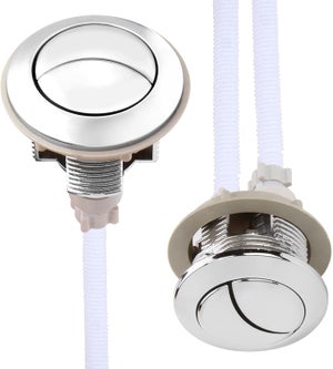 Bouton Poussoir Double Chasse Pour WC - Remplacement Glacier Bay - Fini Chromé