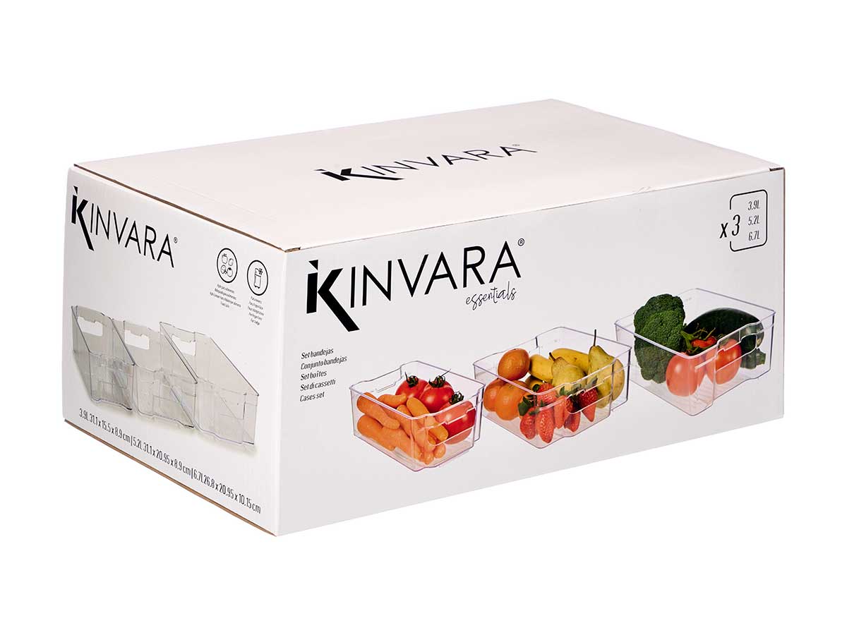 Secchio organizzatore (3 Pezzi) Trasparente - 3