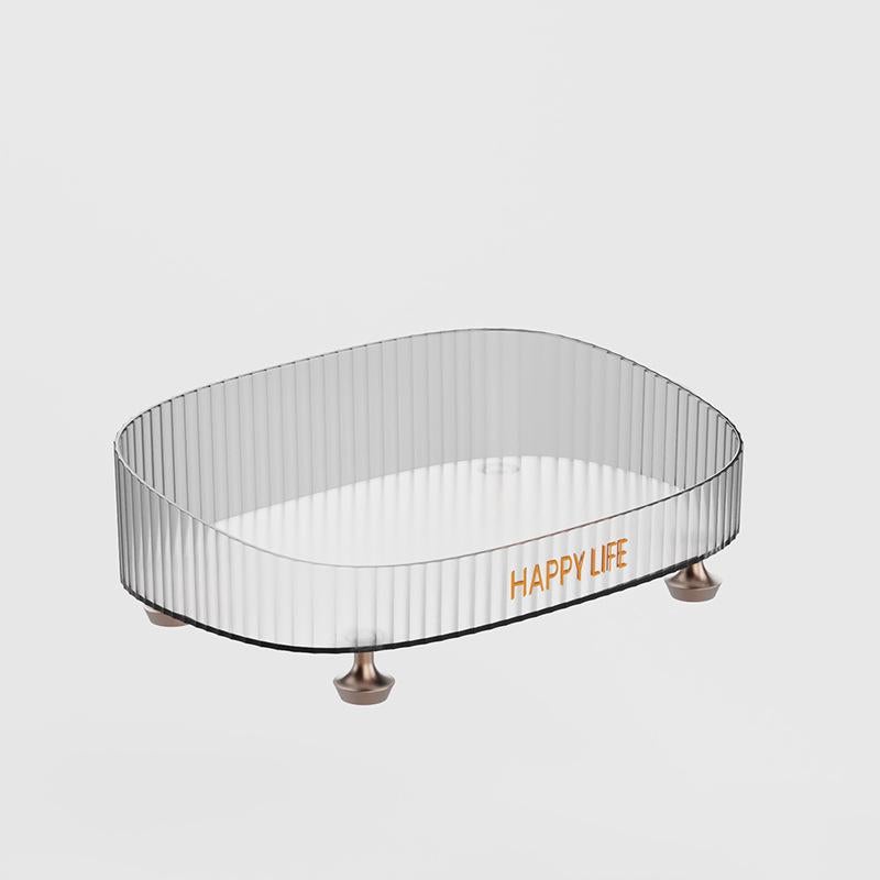 Organizer Portaoggetti da Cassetto, Set da 10 Scatole di Organizzazione Scrivania o Bagno, Plastica, Bianco, Relaxdays | Leroy Merlin