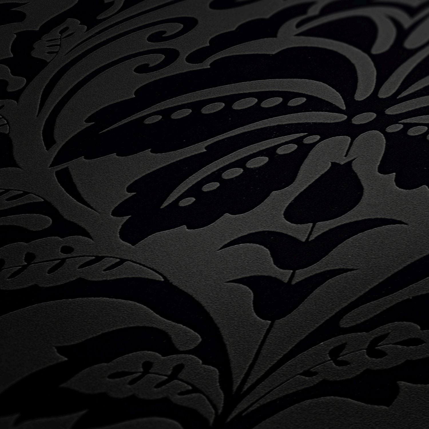 Papier peint baroque noir - 53 cm x 10.05 m - Livingwalls - 7