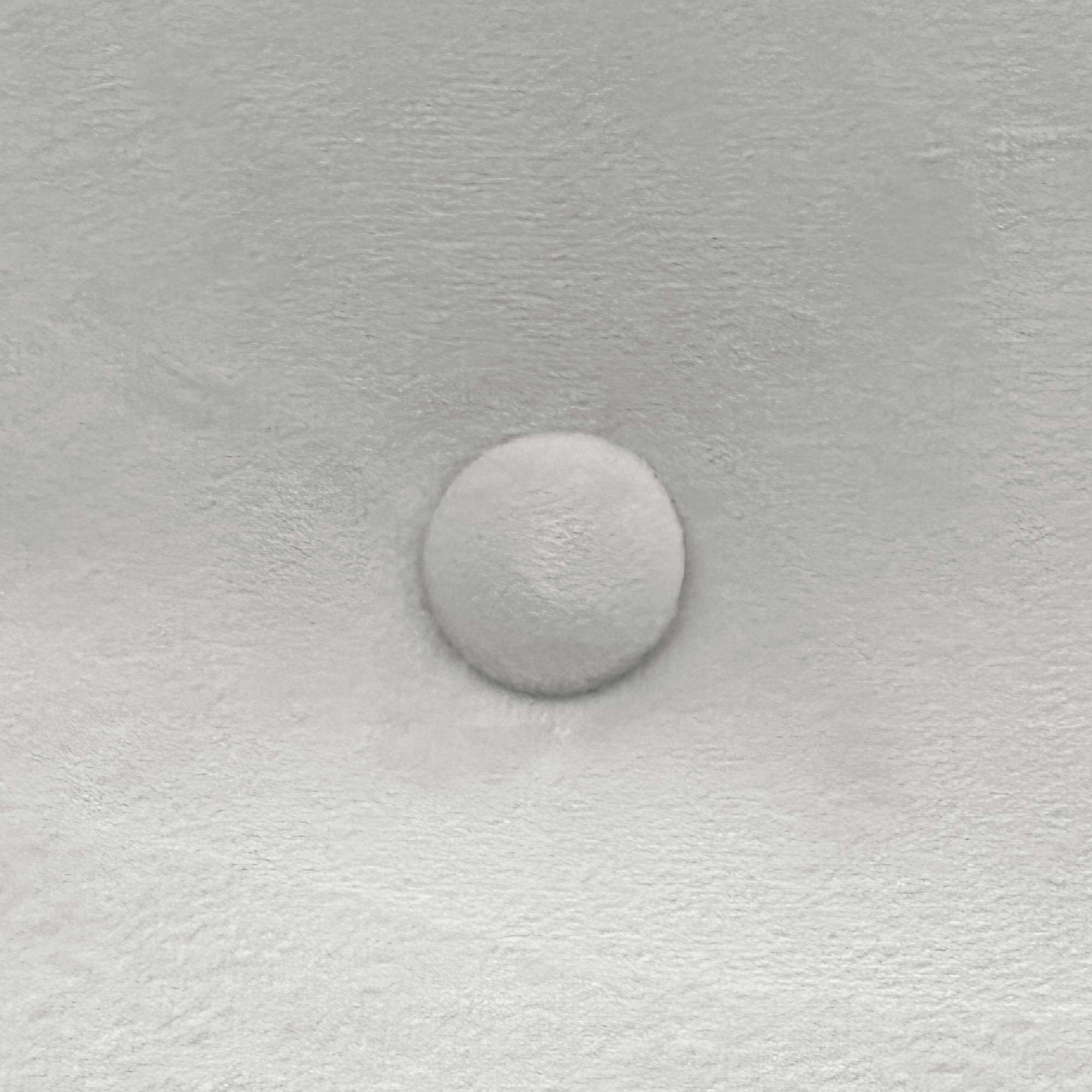 DHOME Testiera in velluto liscio con bottoni alta gamma moderna testiera imbottita per letto di lusso (Bianco, 95x50cm) - 5