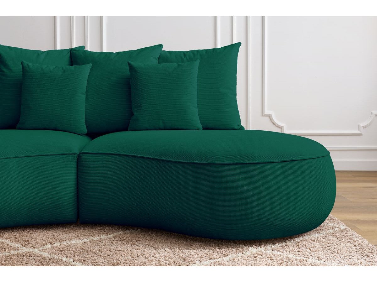 BOBOCHIC Canapé droit fixe 3 places SAINT-GERMAIN tissu texturé Vert - 7