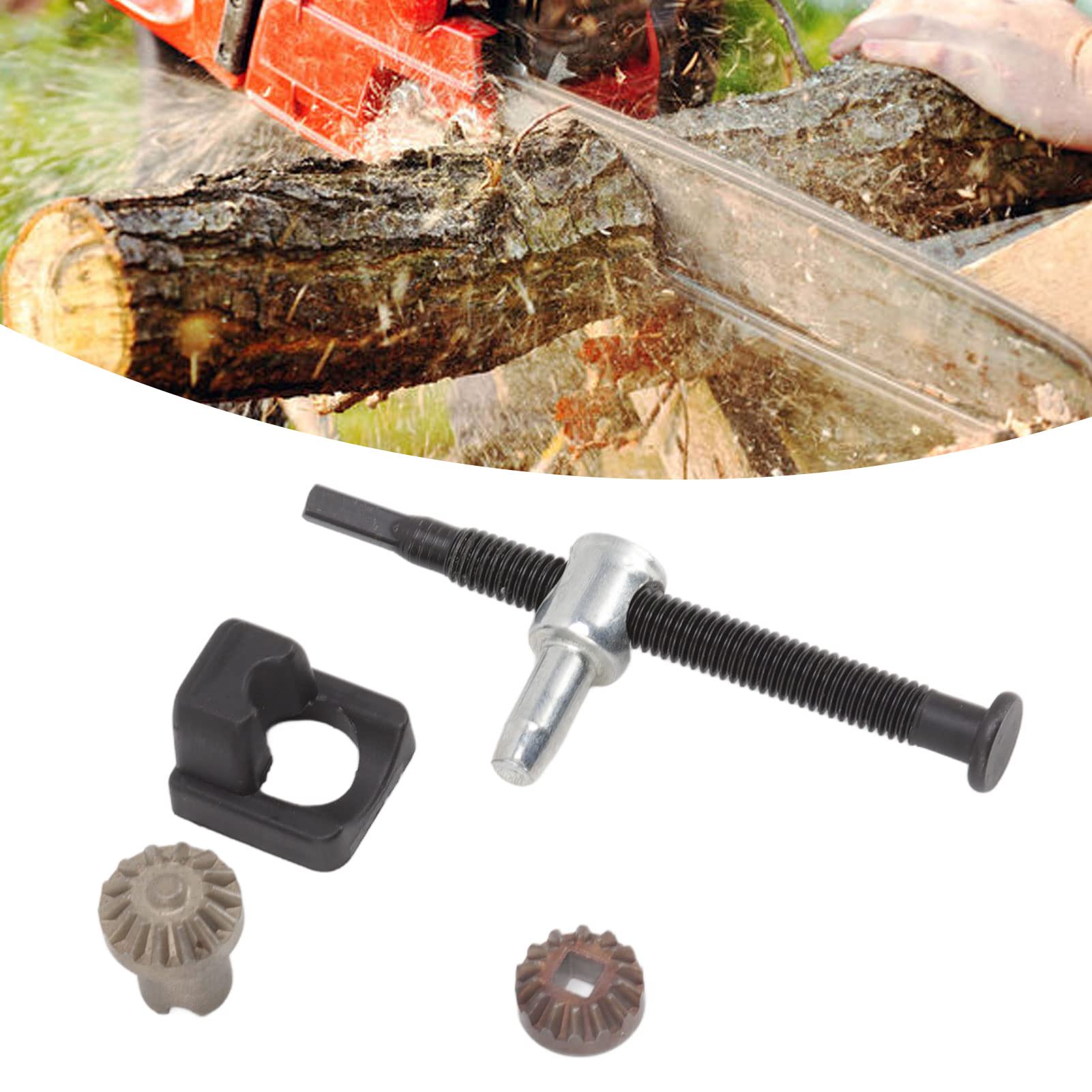 2 Tensores De Cadena Para Motosierra Echo CS370, CS400, CS450 – Metal Robusto, Fácil Instalación