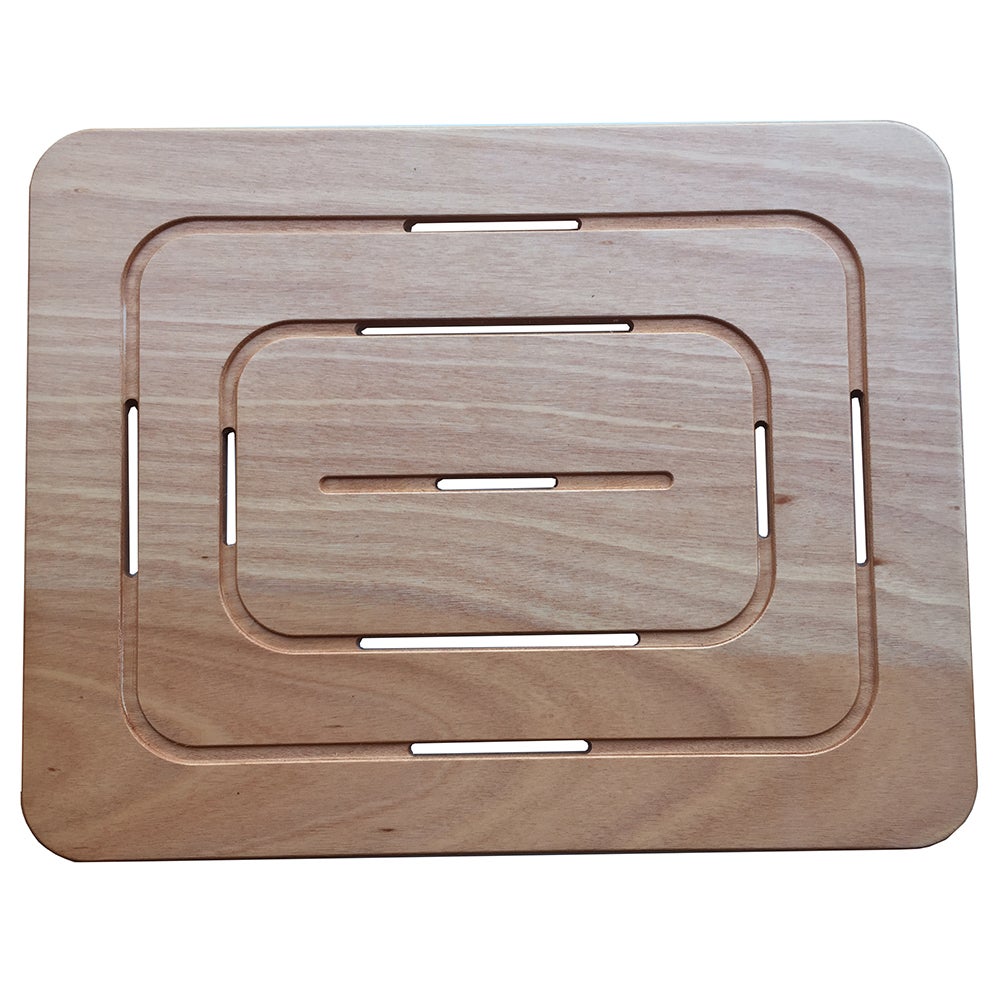 Duschablage Aus Massiv-Lärche – 55 X 69 Cm, Für Duschteller 70x90 Cm, Rutschfeste Füße